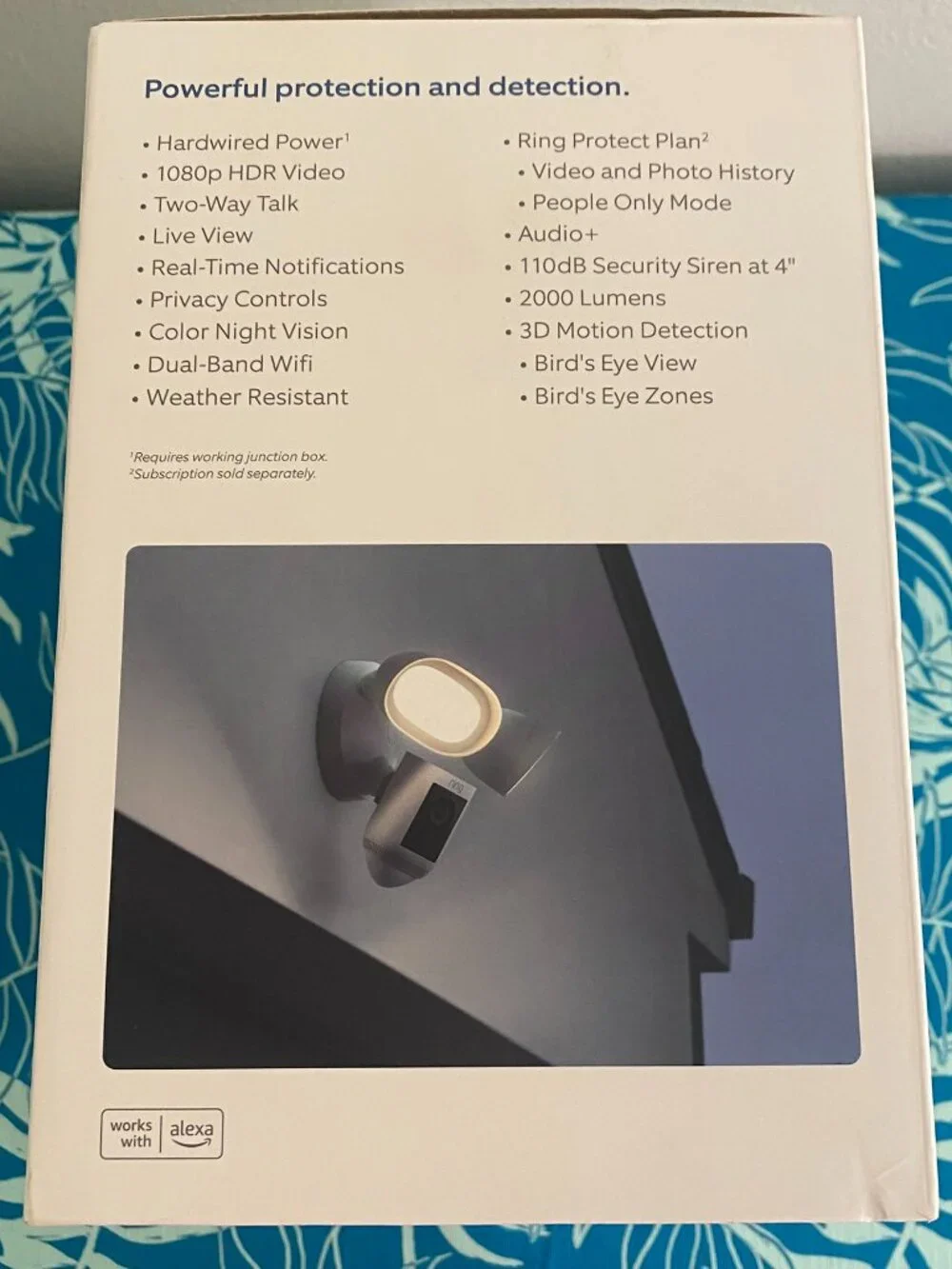 Ring Floodlight Cam Pro 2k White - $230 Retail